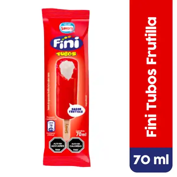 Savory Helado Fini Tubos Frutilla