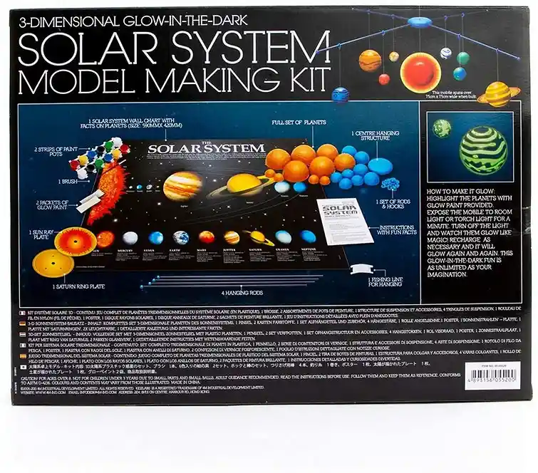 Sistema Solar 3D Con Brillo En Oscuridad - 4M