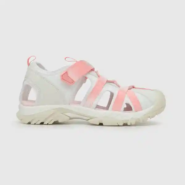 Sandalias Outdoor de Niña Off White/Rosado Talla 34 Colloky