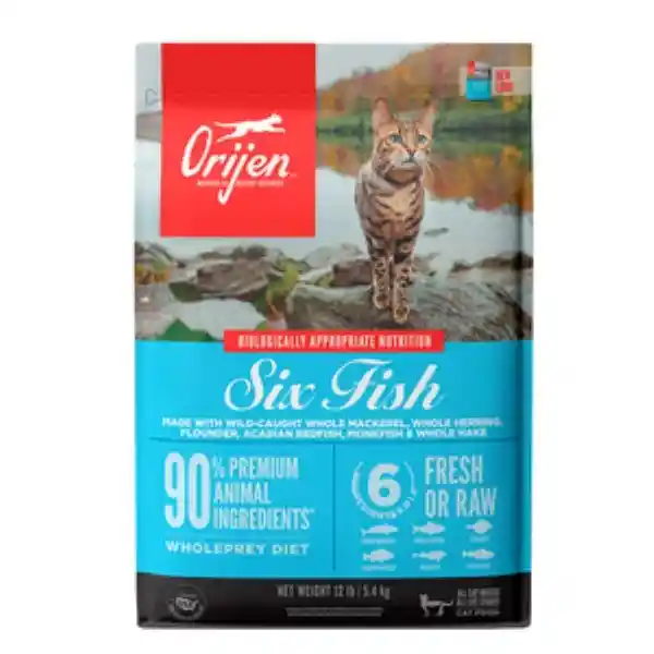 Orijen Alimento Natural Seco Gato Six Fish