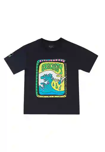 Polera Estampada Holiday Boys Grafito Talla 04 - 238