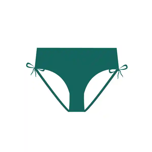 Bikini Calzón Caderas Ajustable Verde Talla L Samia