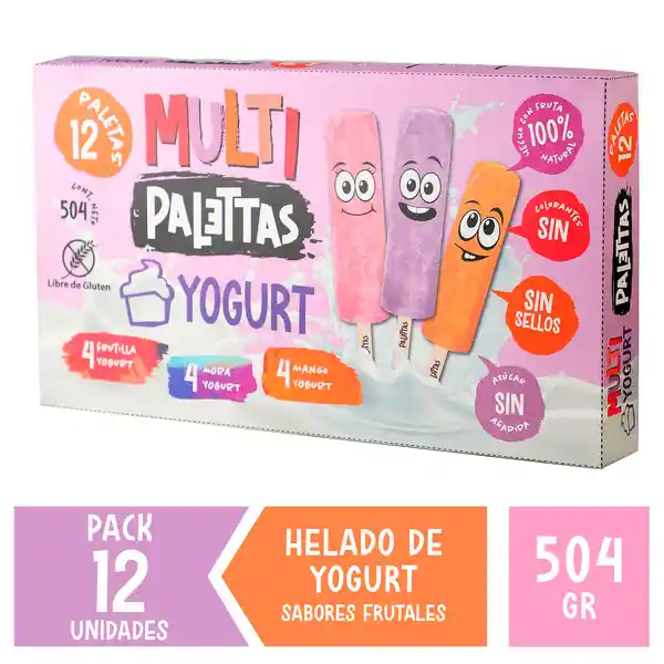 Palettas Helado Miltipaletas Yogurt