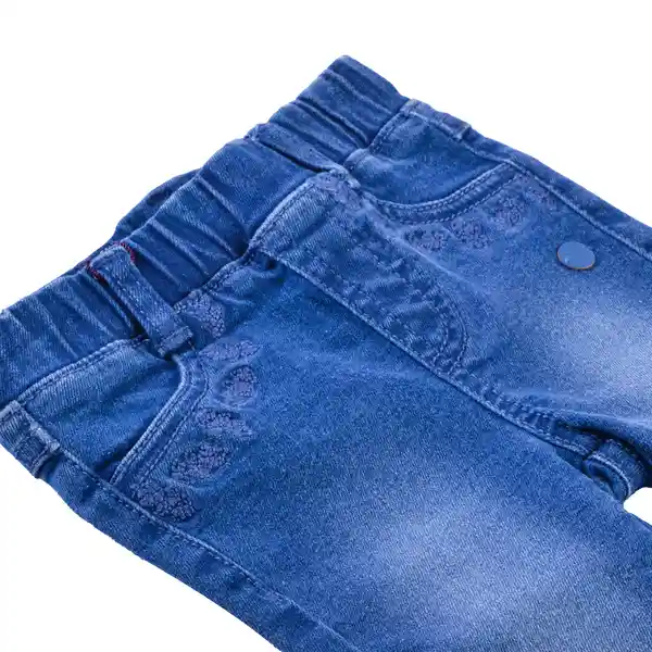 Jeggins Mezclilla Bebé Niña Azul Talla 24 M Pillin