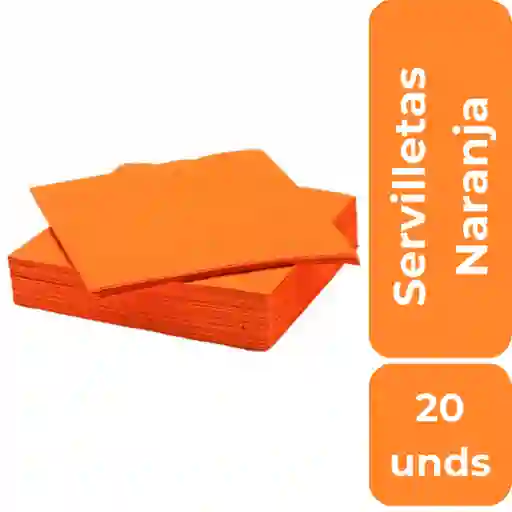 Big Party Servilletas Naranja 25 x 25cm