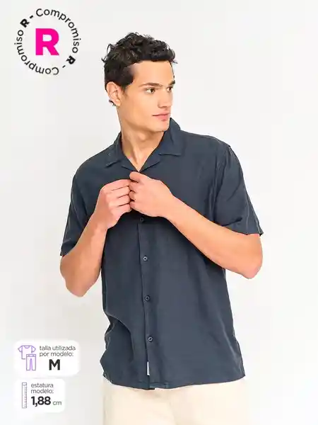 Index Camisa Manga Corta Efeli SS25 Negro XL