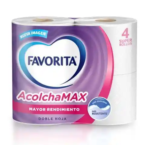 Favorita Papel Higiénico Acolchamax Super Rollo Doble Hoja