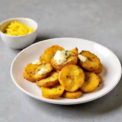 Plátano con queso