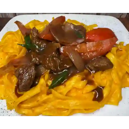 Fetuccini a la huancaína (elección)