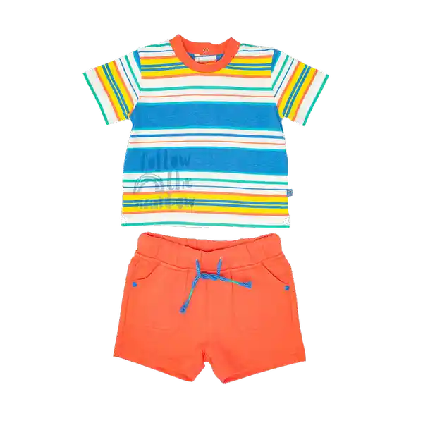 Conjunto Bebé Niño Coral Pillin 3 M
