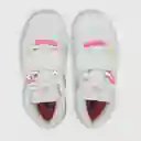 Zapatillas Deportiva Basket Niña Blanco/Rosado Talla 28 Colloky