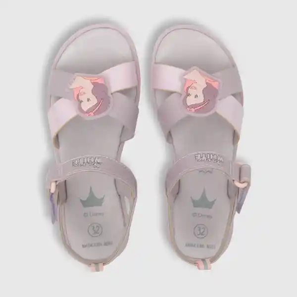 Sandalias Disney Iridiscente Princesas Niña Lila T. 33 Colloky