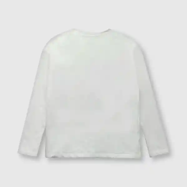 Polera de Niña Retratos Off White Talla 12A Colloky