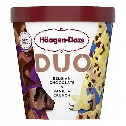 Haagen-Dazs Crunch Heladoduo Belgian Chocolate & Vanilla