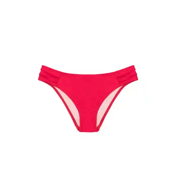 Bikini Calzón Con Drapeado Rojo Talla XL Samia