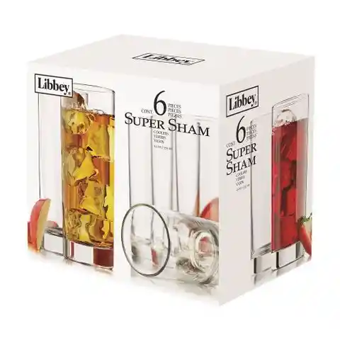 Set Vasos Altos Super Sham