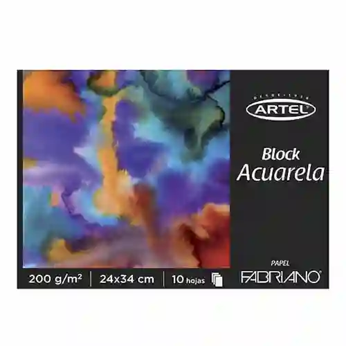 Artel Block de Papel Acuarela Fabriano 24 x 34 cm