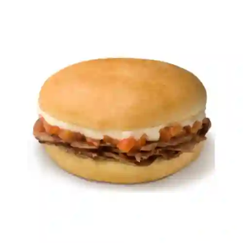 Sánguche de churrasco y tomate