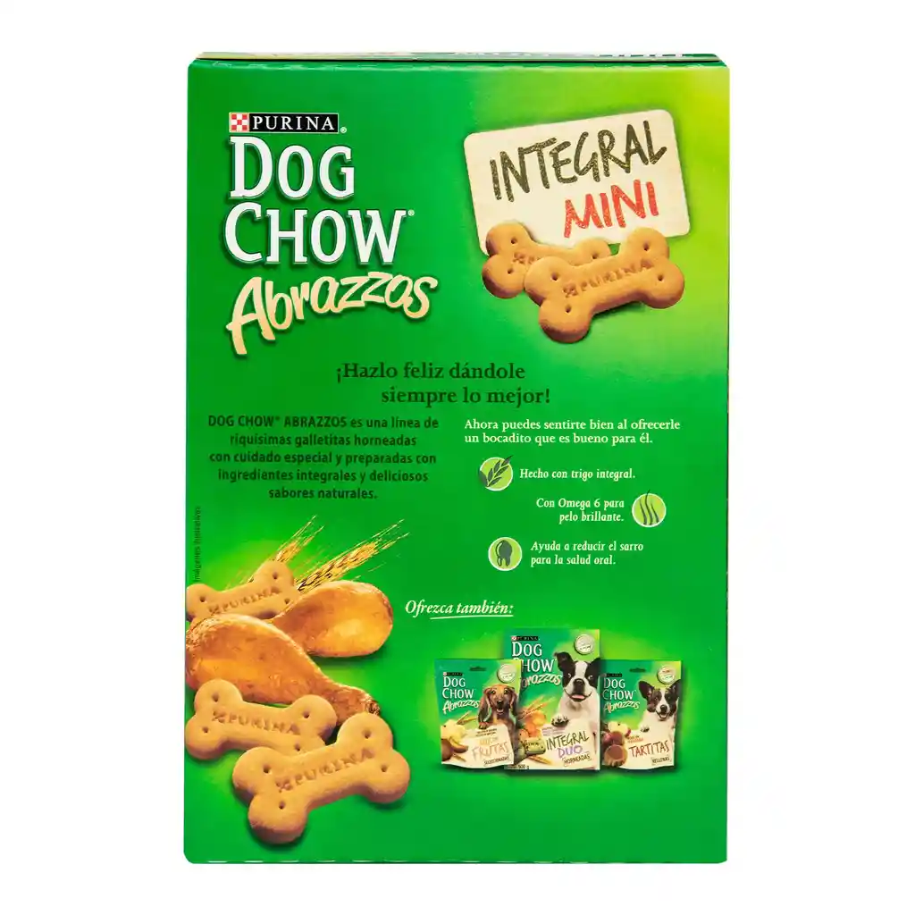 Dog Chow Snack Abrazzos Integral Mini