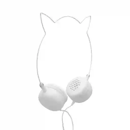 Miniso Audífonos de Diadema en Forma de Orejas de Gato Blanco