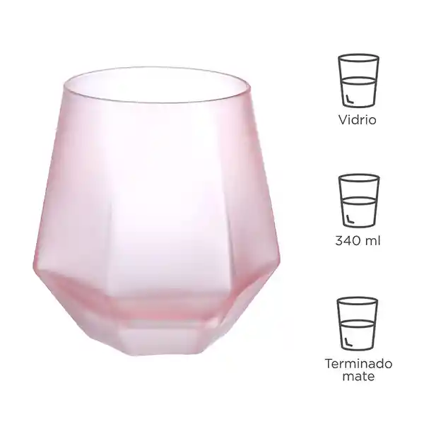 Vaso de Vidrio Hexagonal Miniso