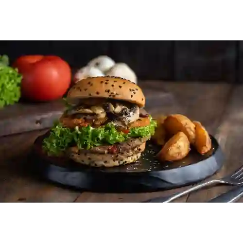 Burger Turboman (vegana) + Bebida
