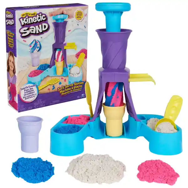 Kinetic Sand Juego Estación de Servicio