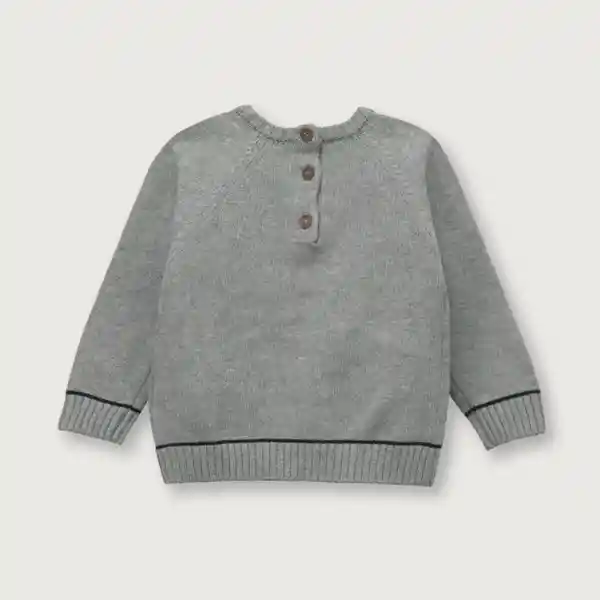 Sweater Esencial de Niño Gris Melange Talla 2A Opaline