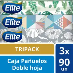 Elite Pañuelos Faciales Desechables Diseño Doble Hoja