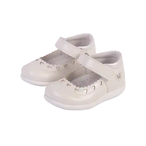 Zapato Clasico Bebe Niña Blanco Pillin 24