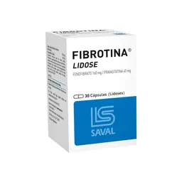 Fibrotina Lidose 160 mg/40 mg Capsulas