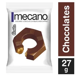 Mecano Chocolate Relleno Sabor a Caramelo 