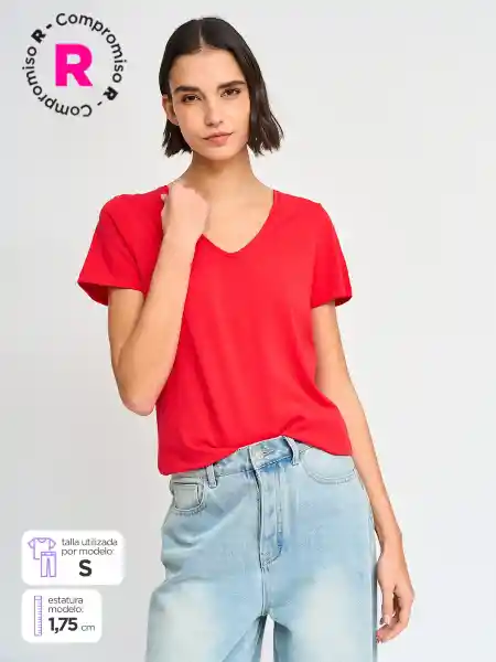 Marquis Polera Vneck e Rojo M S25
