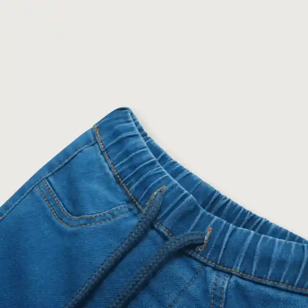 Jean Con Cordon de Bebé Niño Azul Talla 6M Opaline