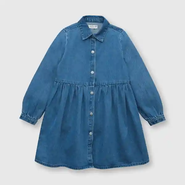 Vestido de Niña Camisero Light Denim Talla 12A Colloky