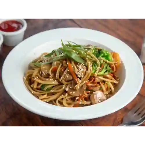 Tallarin con Camarones