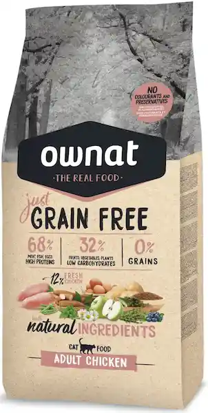 Ownat Alimento Para Gato Adult Chicken Just Grain Free