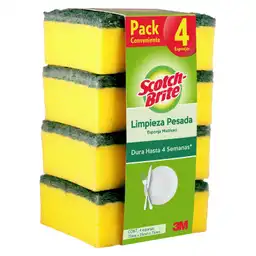 Scotch Brite Esponja Multiusos Limpieza Pesada 