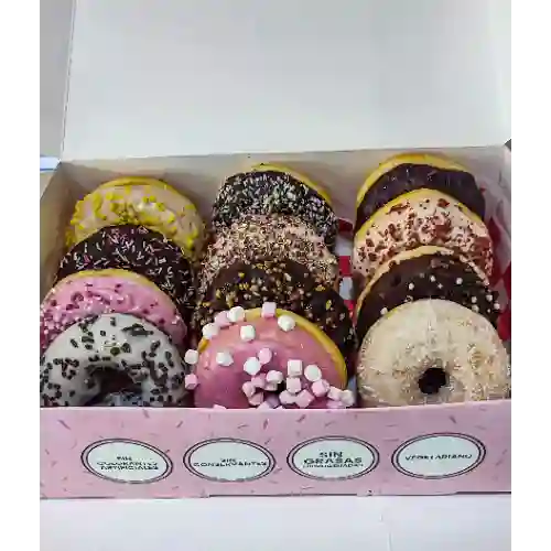 Caja Donuts Clasicas 12 Unid