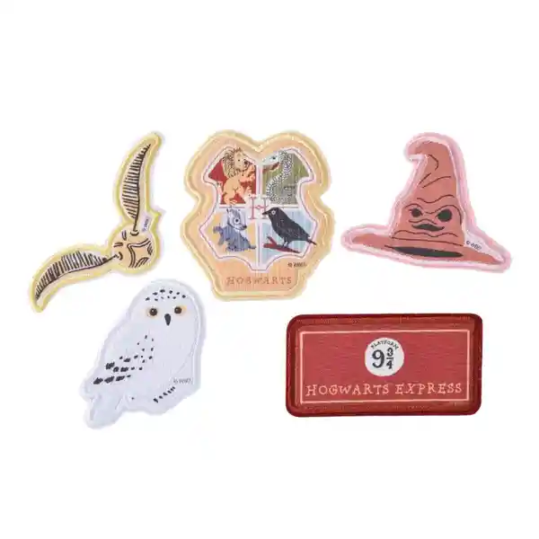 Set 5 Stickers Para Ropa Harry Potter 2 Torre