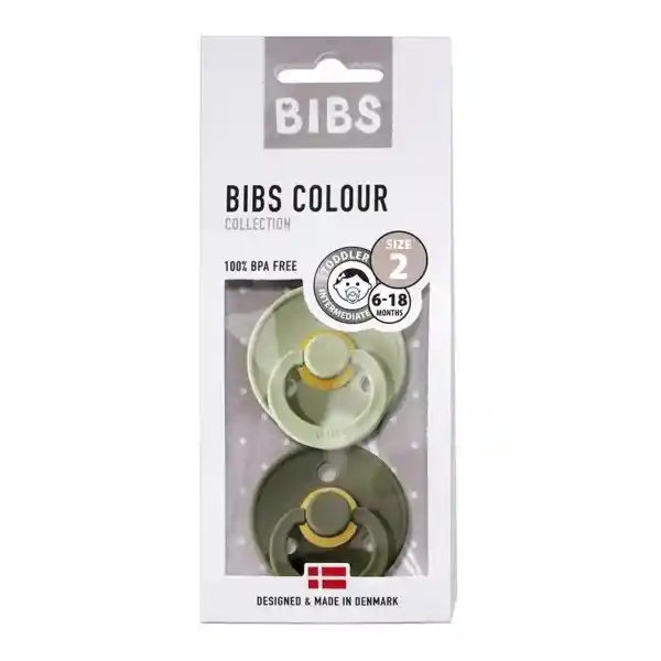 Bibs Chupete Talla 2 - Sage/Hunter Green