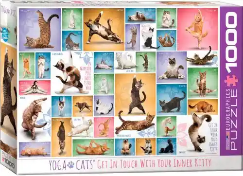 Puzzle Yoga y Gatos