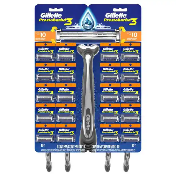 Gillette Máquina de Afeitar Prestobarba 3 