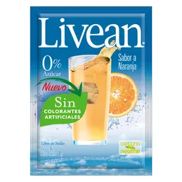 Livean Bebida en Polvo Naranja