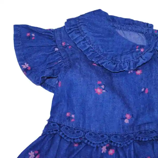 Vestido Bebe Niña Azul Pillin 24 M