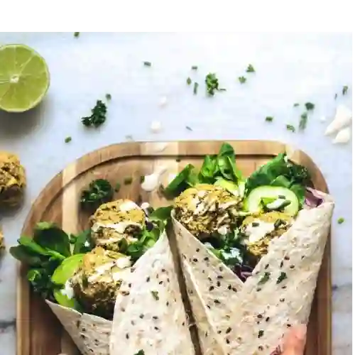 Shawarma Vegano y Bebida 350 ml