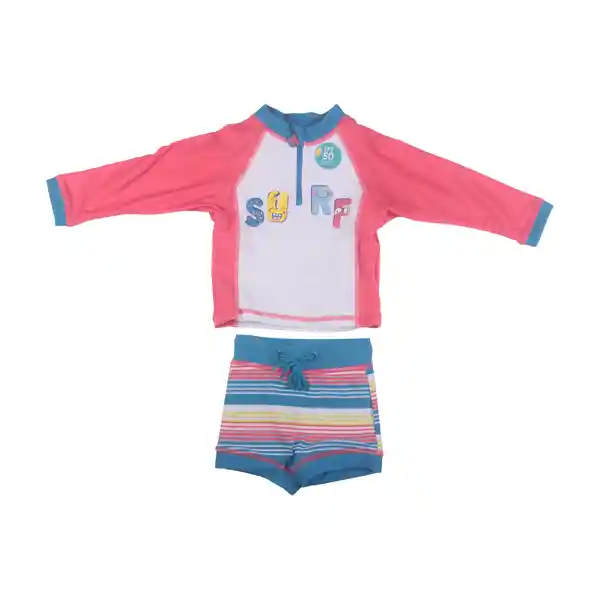 Traje de baño Bebe Niño Rojo Pillin 4 a