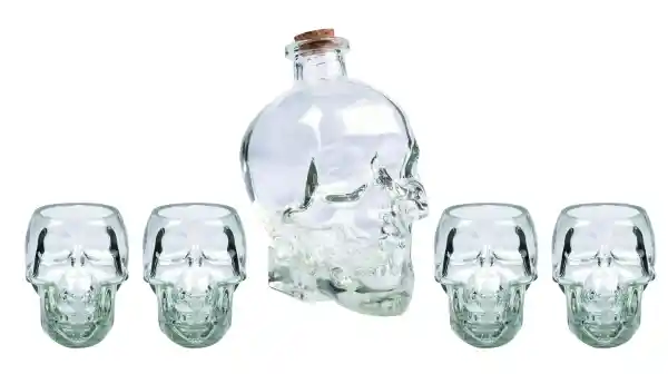 Classic Studio Set Calavera Con Vasos