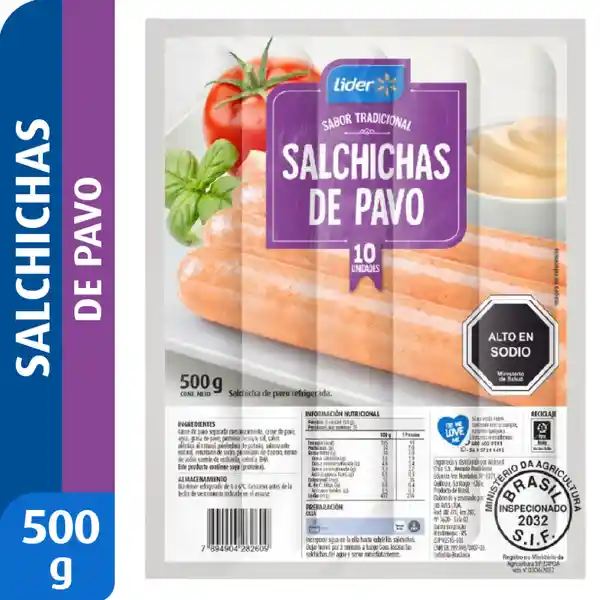 Salchicha de Pavo Líder