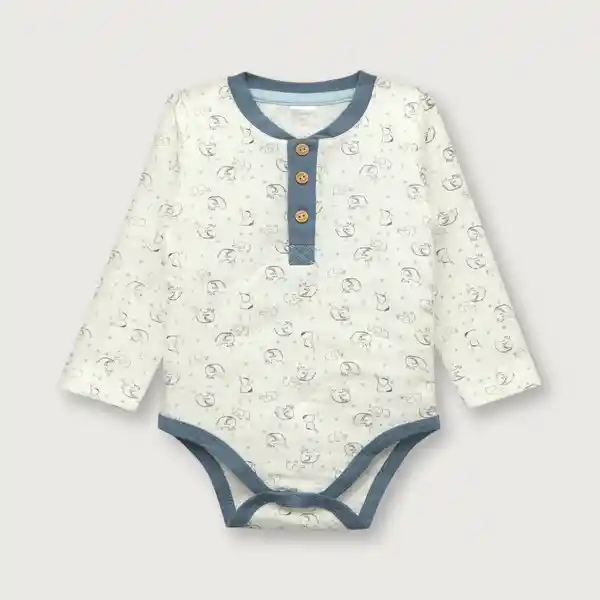 Body Elefantes de Niño Blanco Talla 6M Opaline